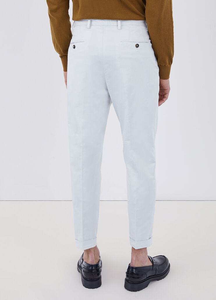 Pantalon chino coupe régulière slim blanc cassé Liu Jo - large image number 1