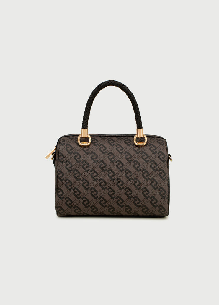 Boston bag with print Brown Liu Jo - large image number 3 Boston bag with print Brown Liu Jo - large image number 3