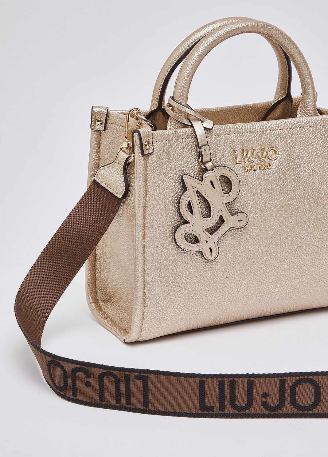 Small bag with charm light beige Liu Jo - large image number 4