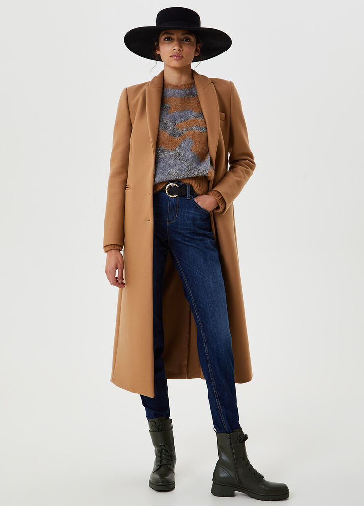 Long coat Beige Liu Jo - large image number 3 Long coat Beige Liu Jo - large image number 3