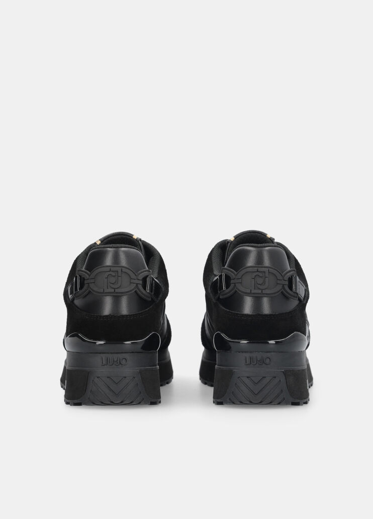Zapatillas de piel con plataforma  negro Liu Jo - large image number 7 Zapatillas de piel con plataforma  negro Liu Jo - large image number 7