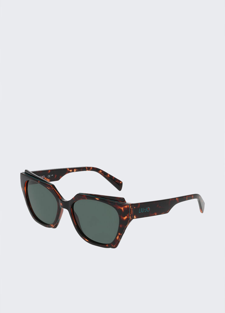 Oversize sunglasses dark tortoiseshell Liu Jo - large image number 2 Oversize sunglasses dark tortoiseshell Liu Jo - large image number 2