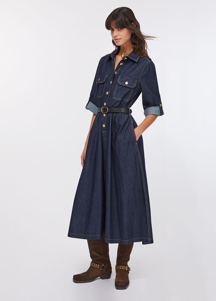 Hemdblusenkleid aus Denim Klassische Waschung Liu Jo - medium