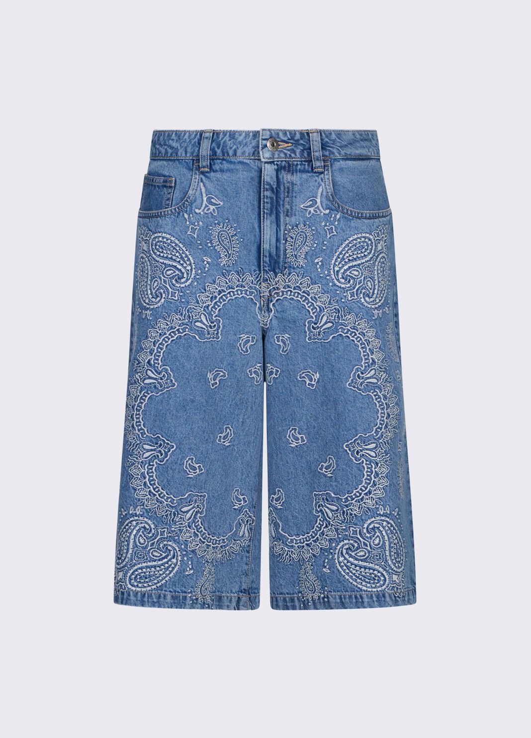 Bermudashorts aus Denim mit Stickereien Denimblau Liu Jo - large image number 6