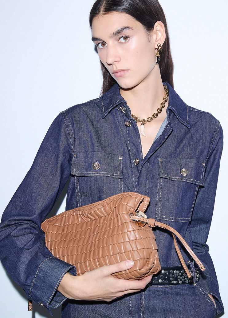 Small Riccy Embossed Bag beige Liu Jo - medium
