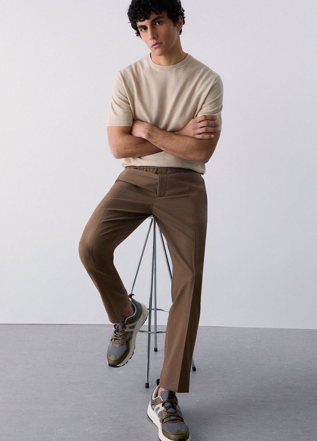 Wool blend joggers ginger Liu Jo - large image number 3