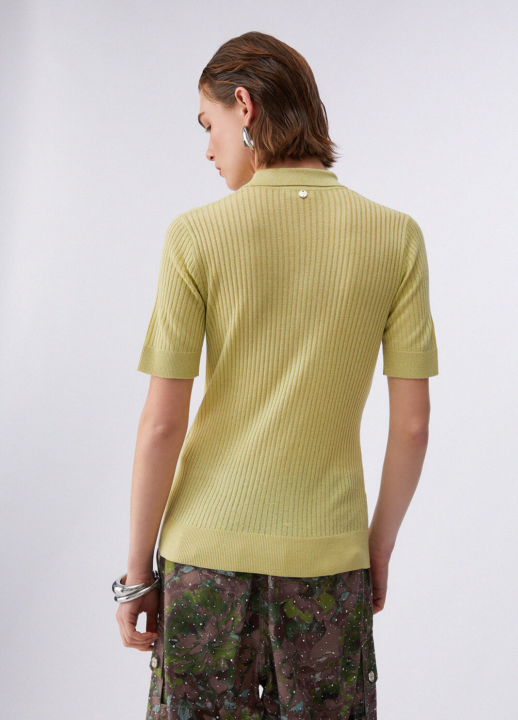 Трикотажная рубашка-поло желтый Liu Jo - large image number 1