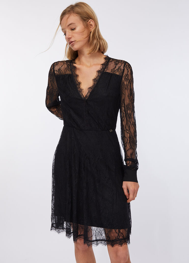 Short lace dress black Liu Jo - medium Short lace dress black Liu Jo - medium