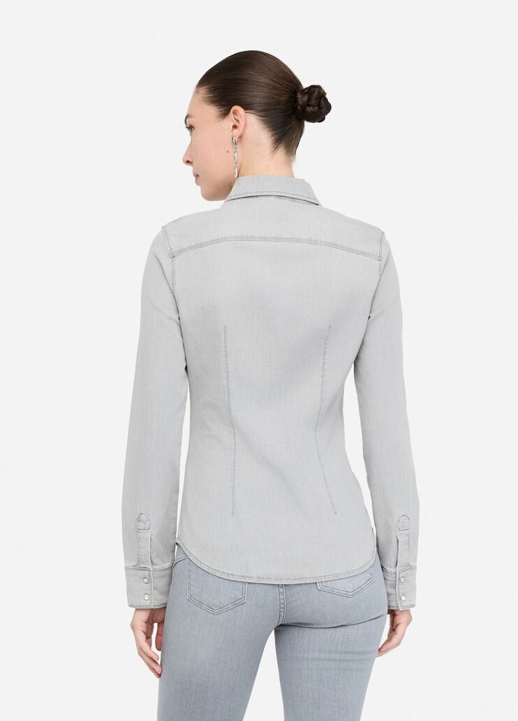 Jeanshemd Denim-Grau Liu Jo - large image number 1