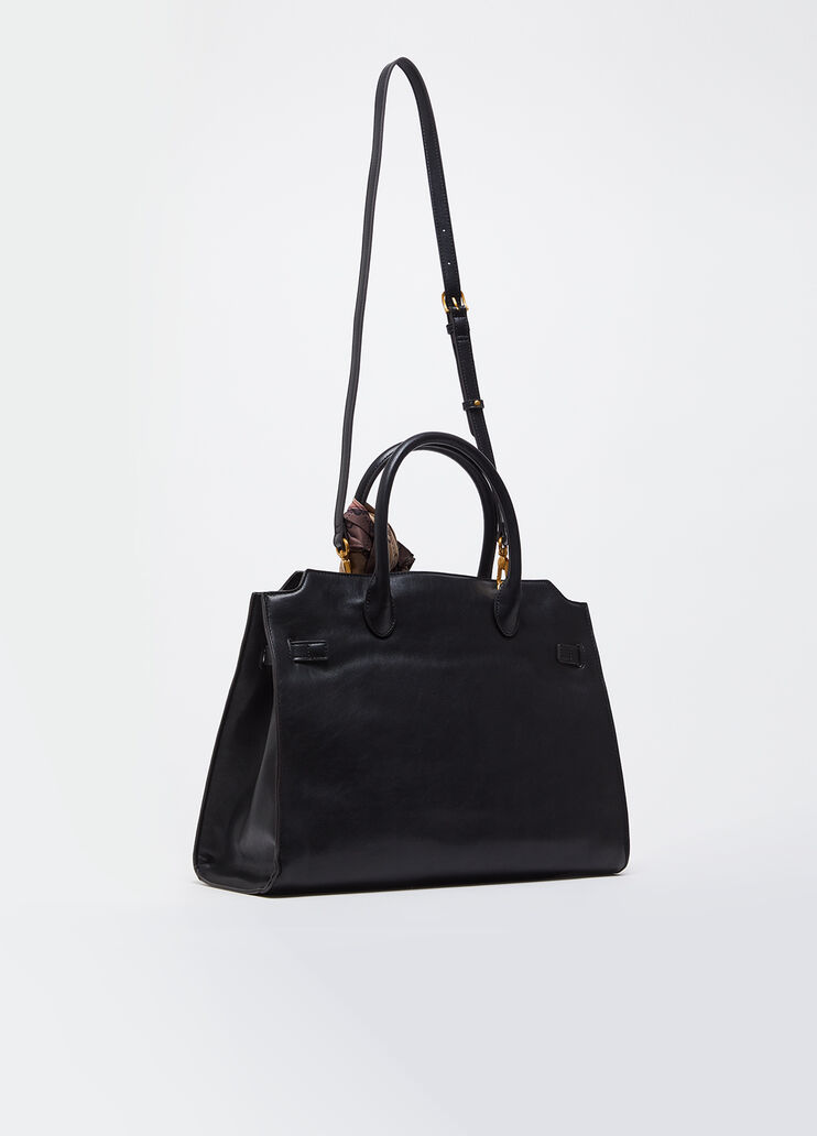 Large satchel with scarf black Liu Jo - medium Large satchel with scarf black Liu Jo - medium