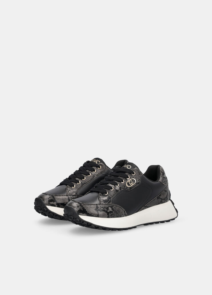 Sneaker mit Python-Print Schwarz Liu Jo - large image number 2 Sneaker mit Python-Print Schwarz Liu Jo - large image number 2
