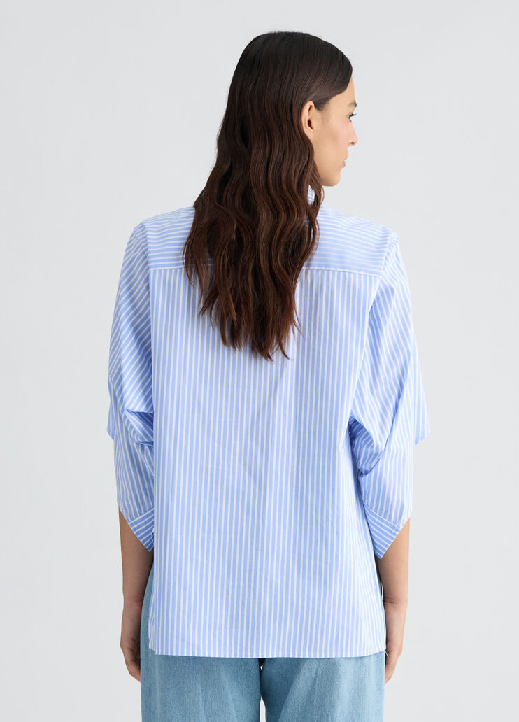 Shirt with wide sleeves light blue Liu Jo - large image number 1 Shirt with wide sleeves light blue Liu Jo - large image number 1