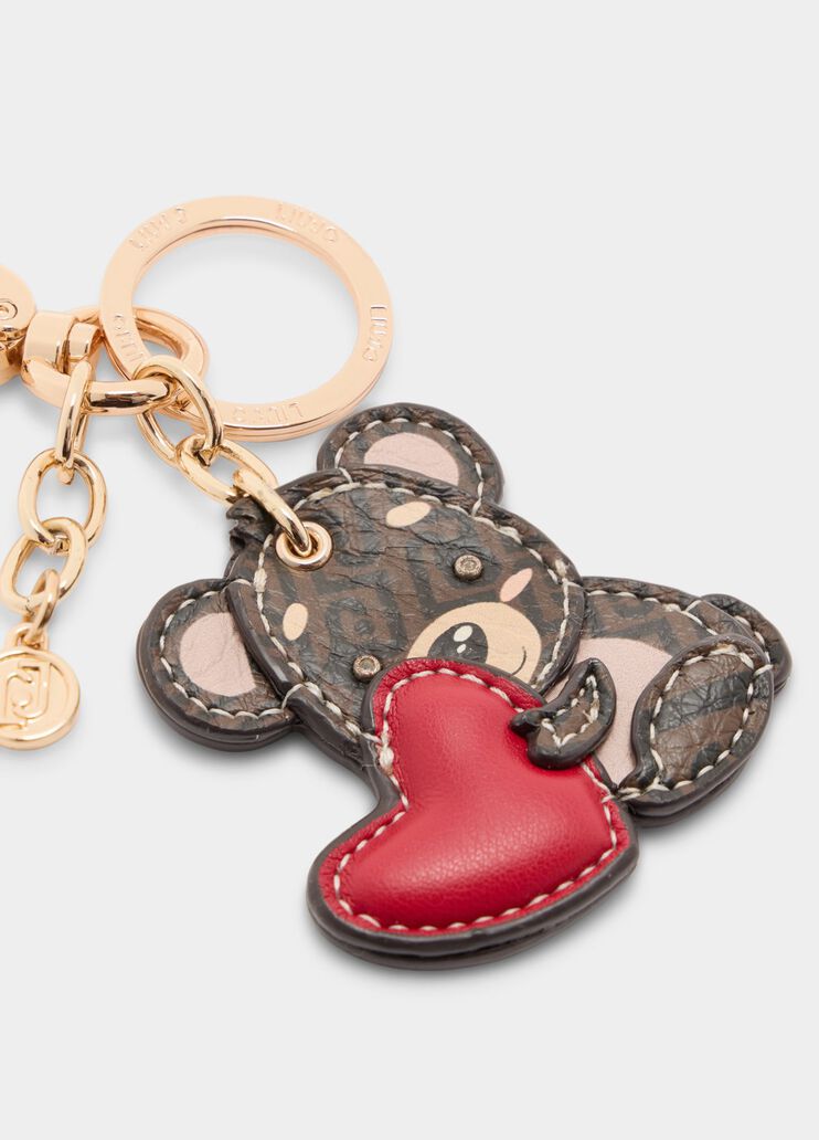 Keyring with teddy bear dark brown Liu Jo - large image number 2