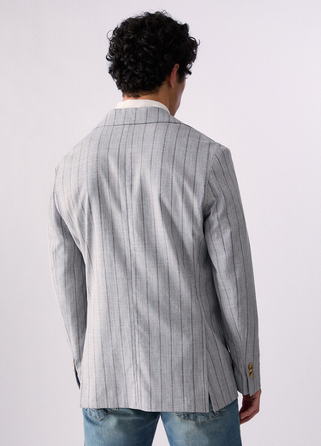 Elegant pinstripe jacket grey pinstripe Liu Jo - large image number 1
