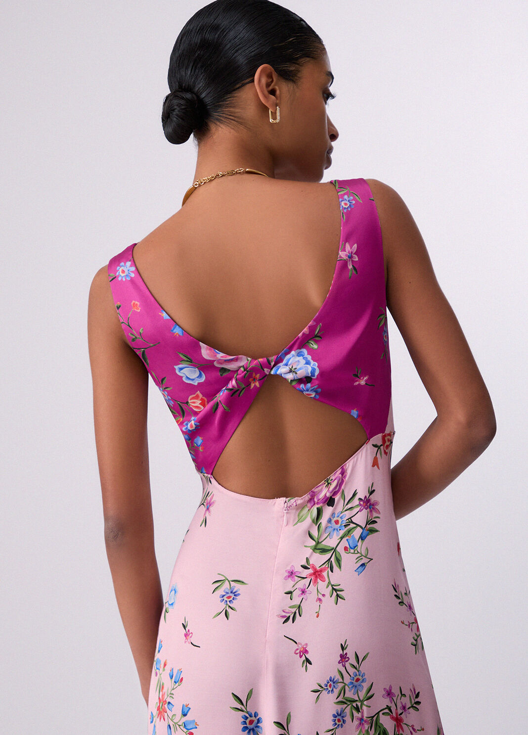 Long flowery dress pink Liu Jo - large image number 2