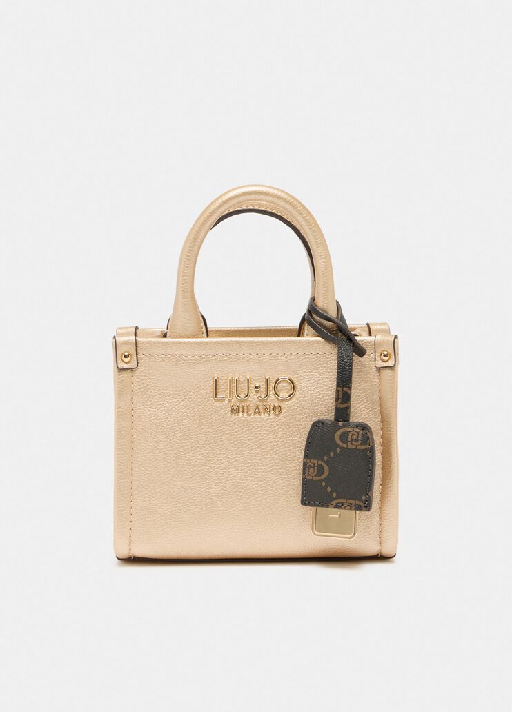 Mini bag with charm light gold Liu Jo - medium Mini bag with charm light gold Liu Jo - medium