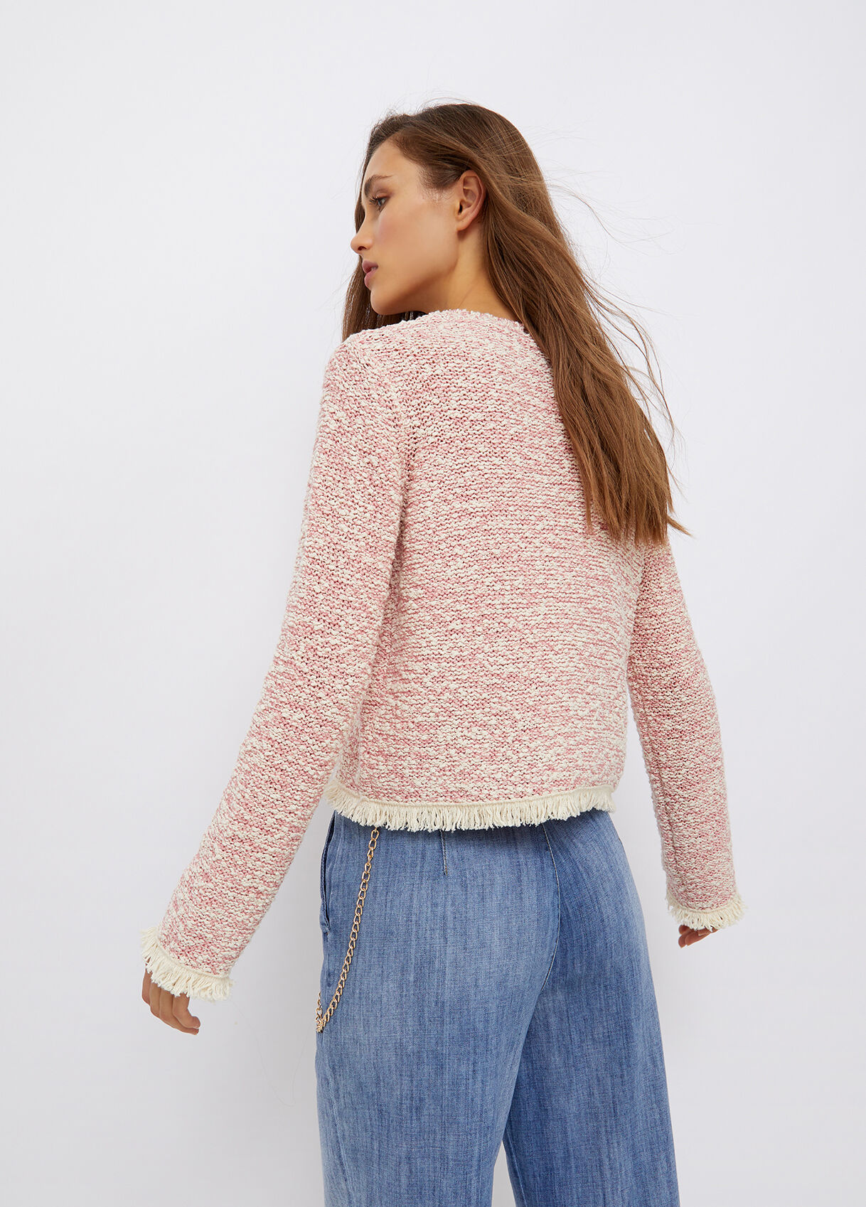boucle knit jacket
