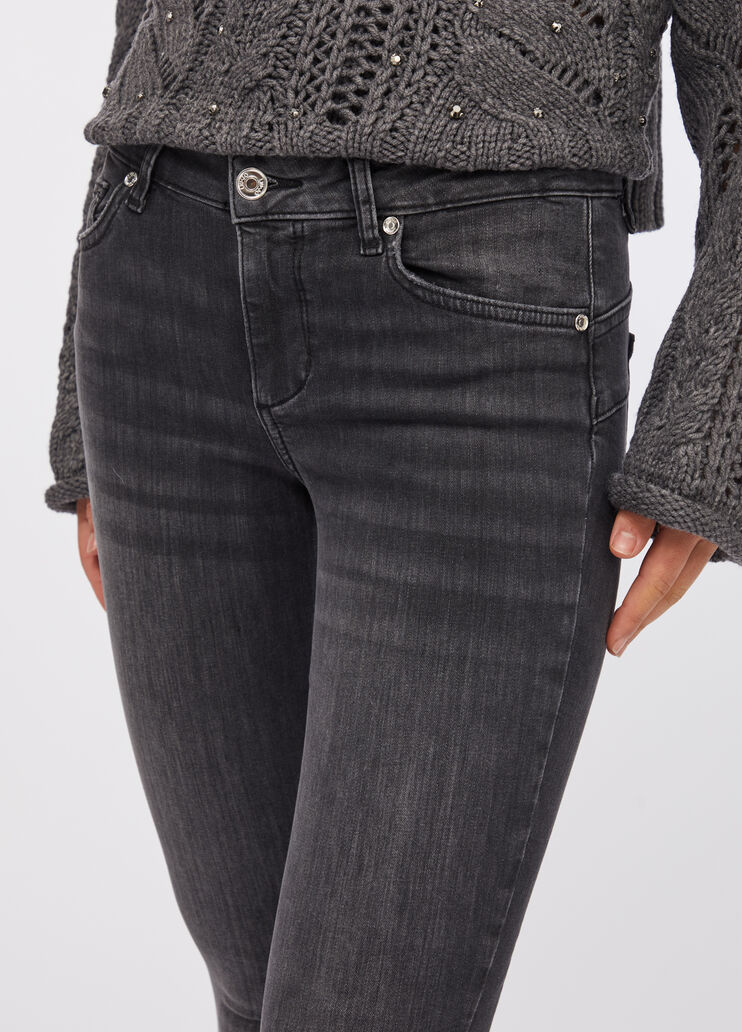 Pantalón pitillo Bottom Up denim negro Liu Jo - large image number 2