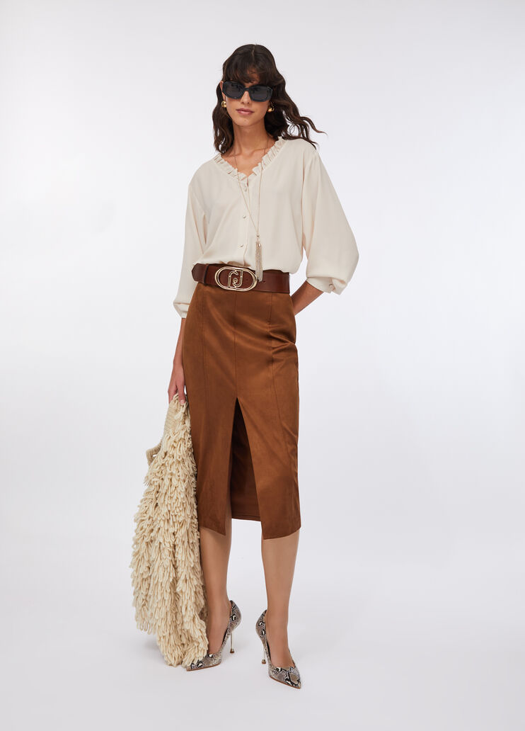 Liu Jo Better shirt with necklace ivory Liu Jo - large image number 5 Liu Jo Better shirt with necklace ivory Liu Jo - large image number 5