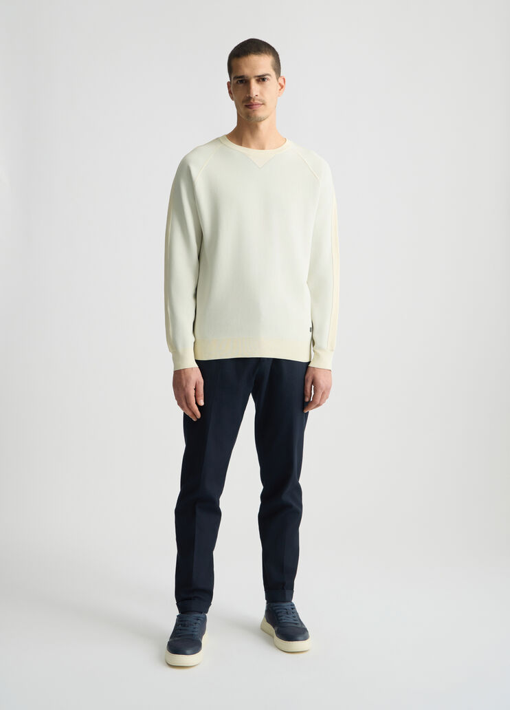 White round-neck jumper tofu white Liu Jo - large image number 5 White round-neck jumper tofu white Liu Jo - large image number 5