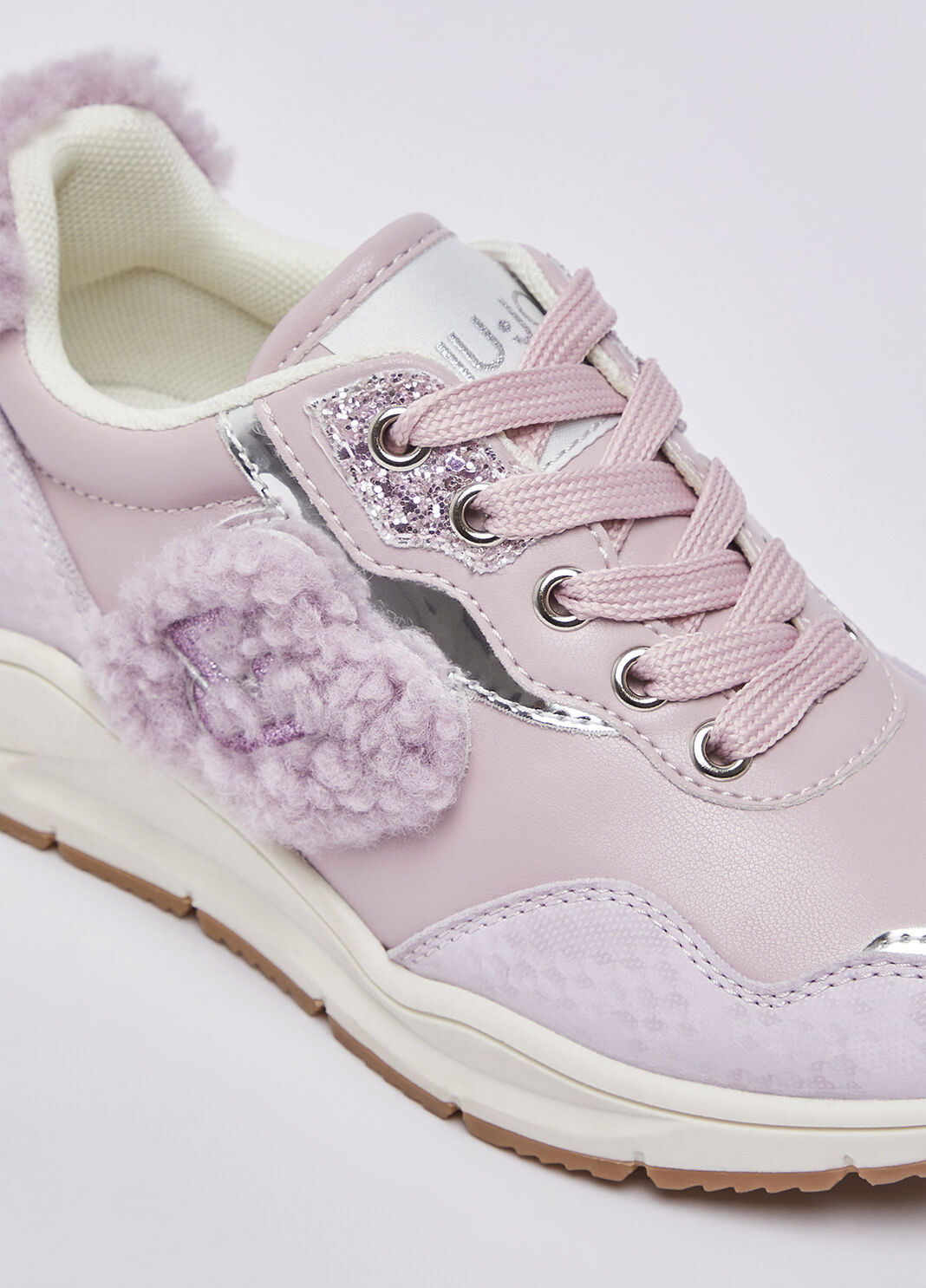 Sneakers with teddy details lilac Liu Jo - large image number 5