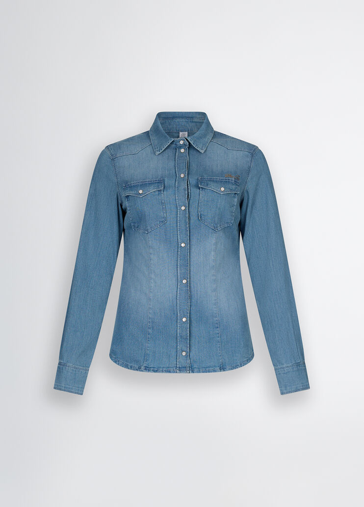 Jeanshemd Denimblau Liu Jo - large image number 2
