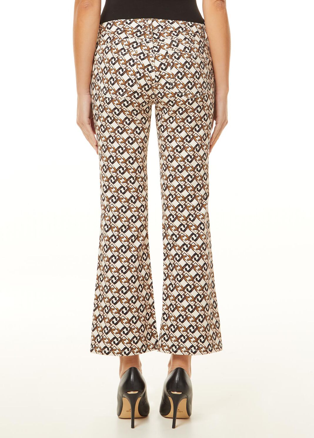Cropped print trousers Logo Liu Jo - large image number 1