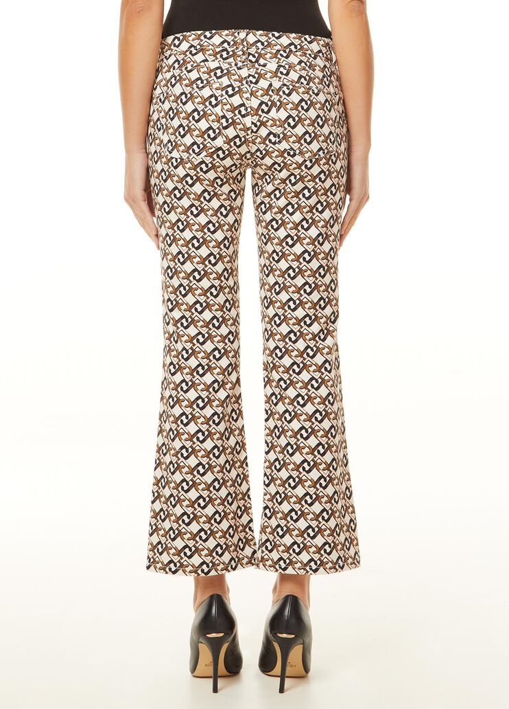 Cropped print trousers Logo Liu Jo - large image number 1 Cropped print trousers Logo Liu Jo - large image number 1