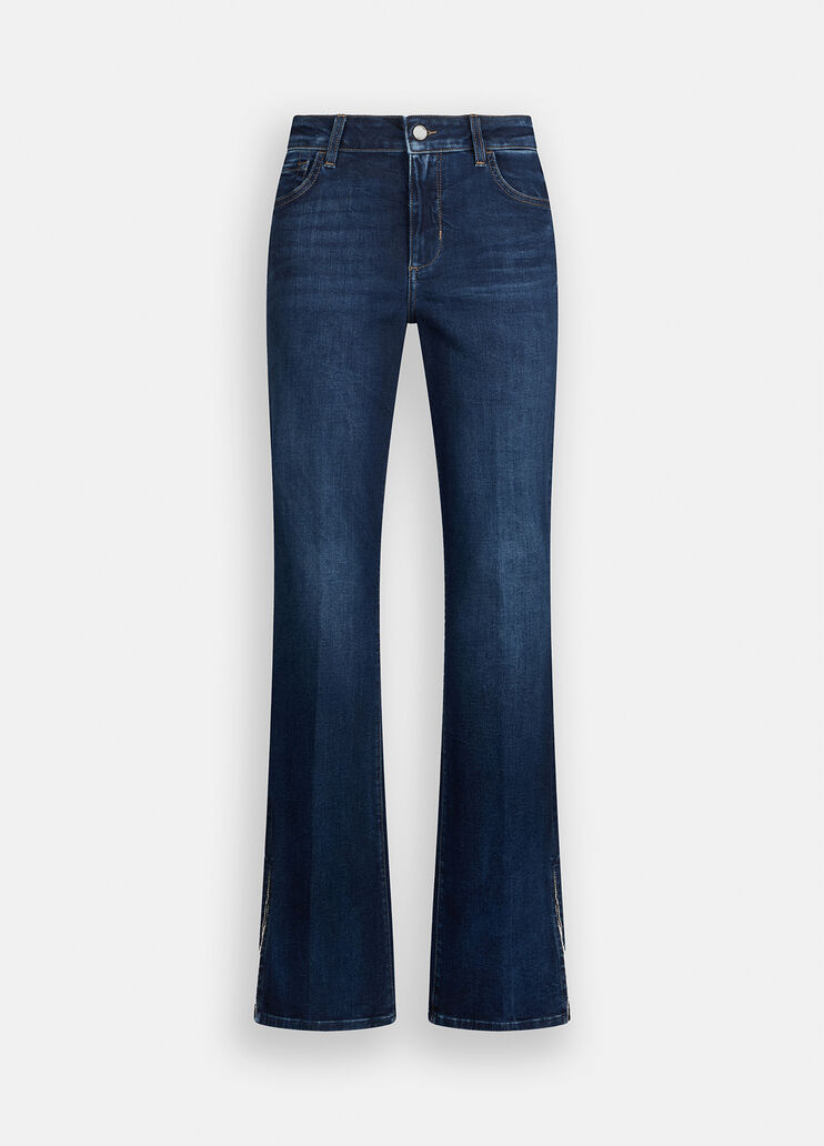 Flare-Jeans mit hohem Bund Dunkles Denimblau Liu Jo - large image number 6