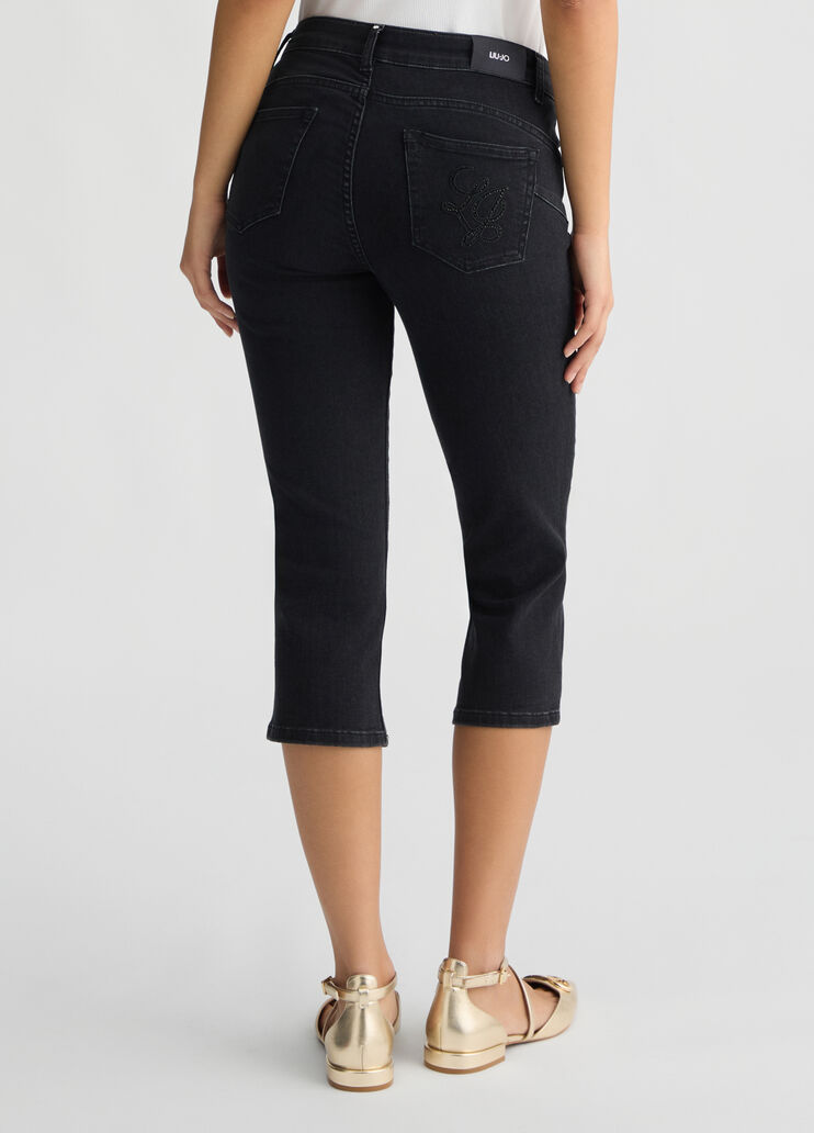 Bottom Up Capri jeans black denim Liu Jo - large image number 1 Bottom Up Capri jeans black denim Liu Jo - large image number 1