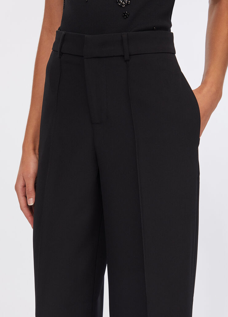 Flared trousers with slits black Liu Jo - large image number 2 Flared trousers with slits black Liu Jo - large image number 2