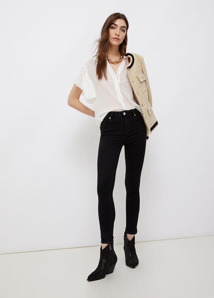 Nachhaltiges Hemd mit Volants Optisch Weiß Liu Jo - large image number 3