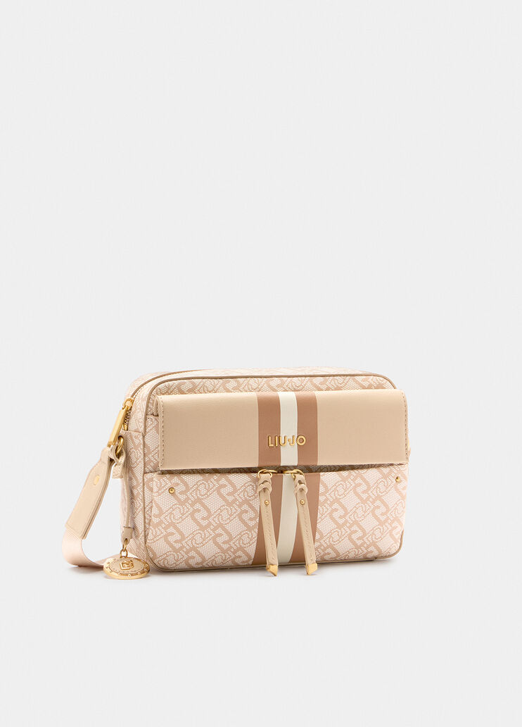 Medium crossbody bag with charm beige Liu Jo - large image number 2 Medium crossbody bag with charm beige Liu Jo - large image number 2