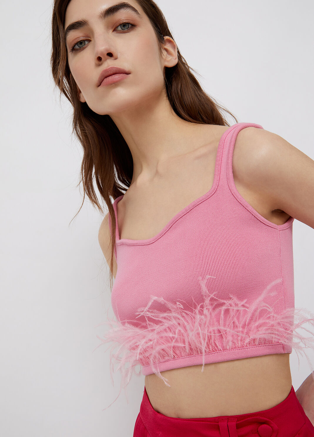 Top mit Federn Rosa Liu Jo - large image number 2