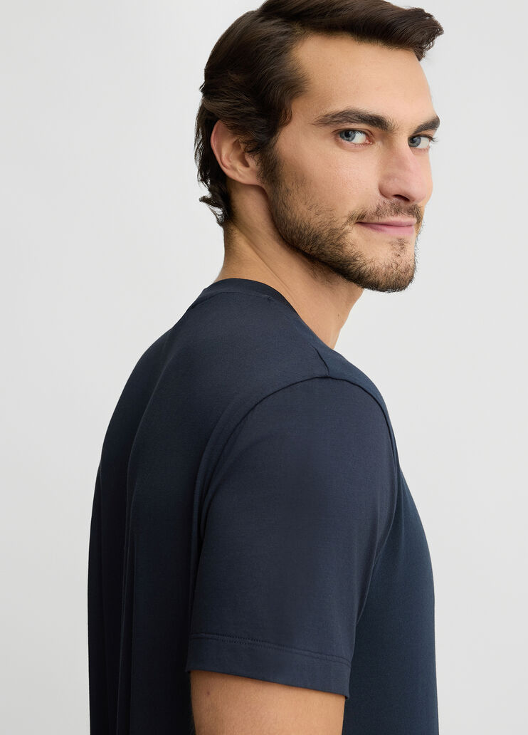 Blue T-shirt with logo dark blue Liu Jo - large image number 4 Blue T-shirt with logo dark blue Liu Jo - large image number 4