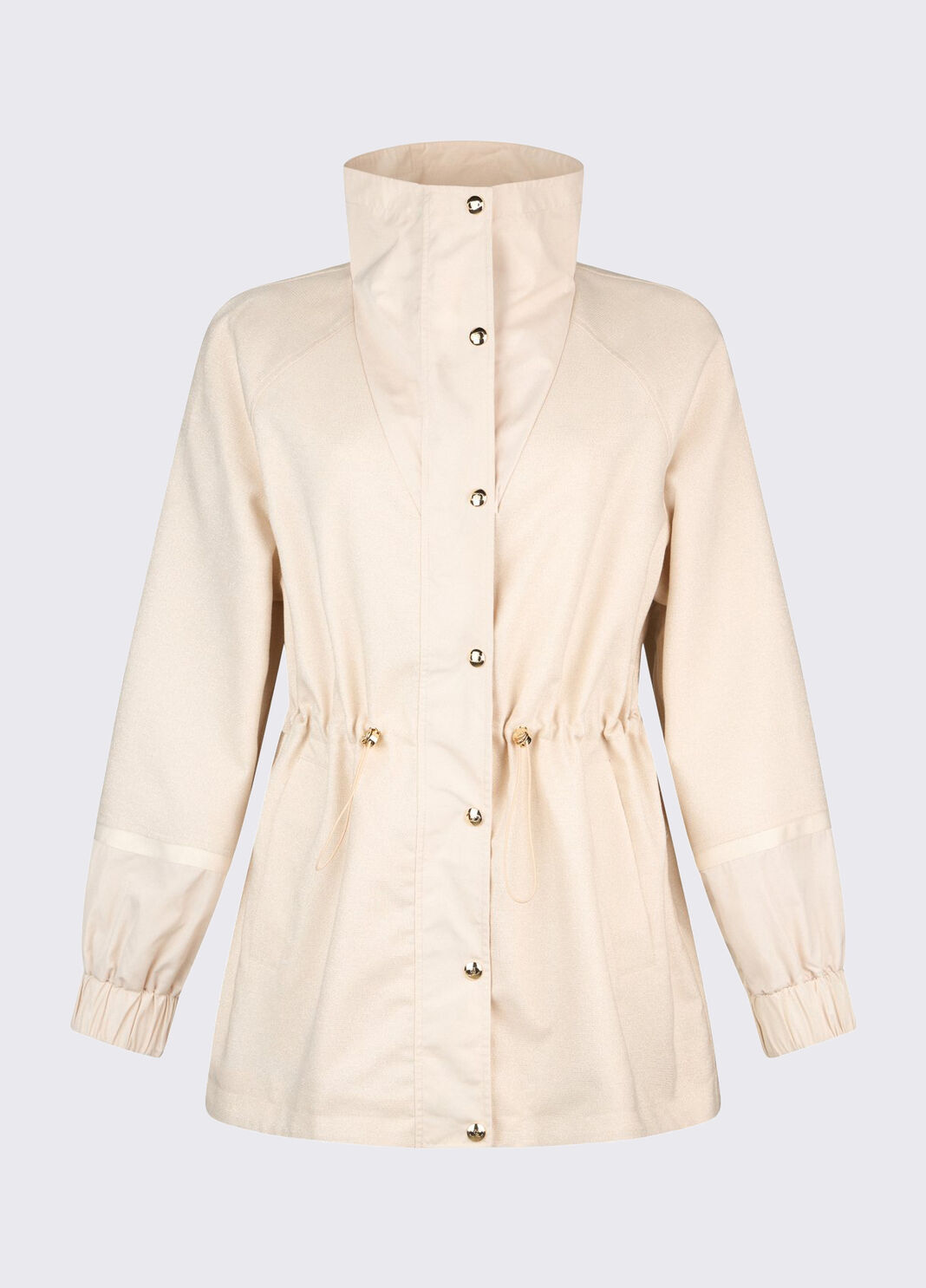 Chaqueta cortavientos con cord&oacute;n blanco leche Liu Jo - large image number 6