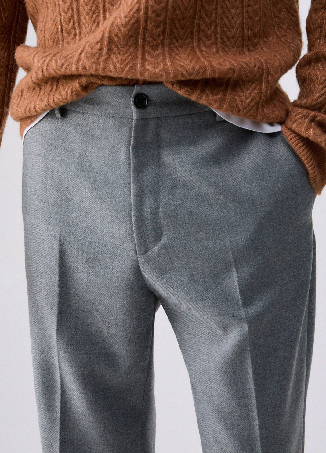 Chino trousers regular fit grey m&eacute;lange Liu Jo - large image number 4