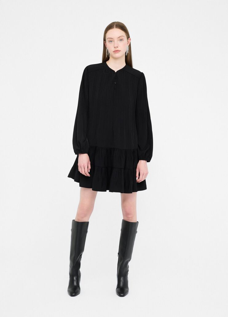 Short crêpe de chine dress black Liu Jo - medium Short crêpe de chine dress black Liu Jo - medium