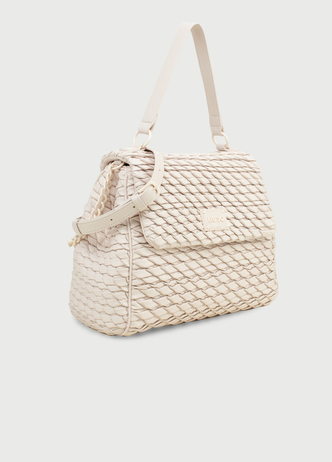 Embossed effect handbag champagne Liu Jo - large image number 2