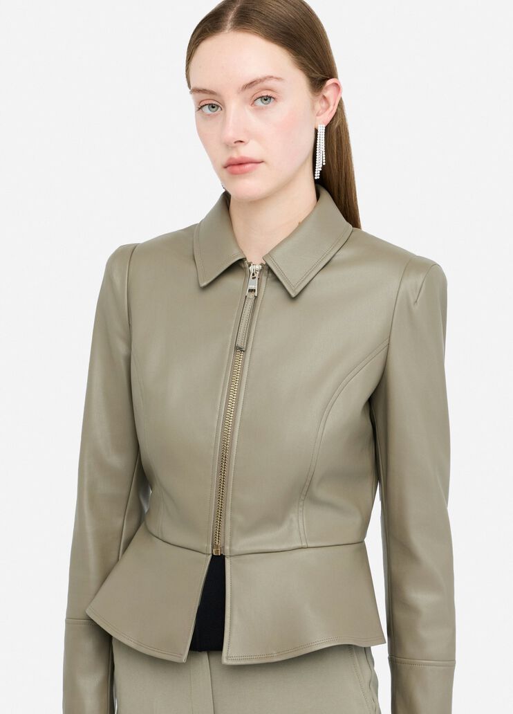 Slim-Fit-Jacke mit Coated-Optik Spargel Liu Jo - medium