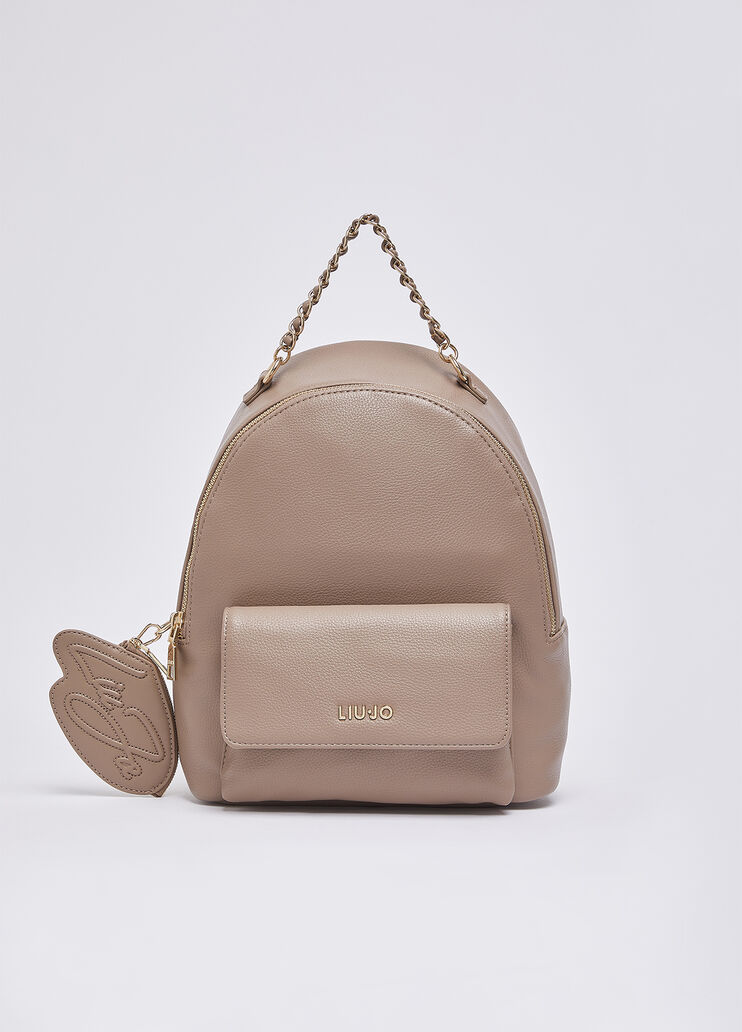 Rucksack mit M&uuml;nzfach Mokka Liu Jo - medium