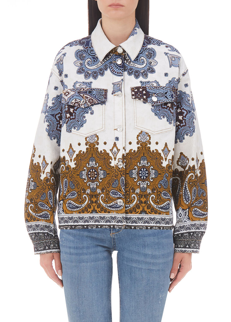 Chaqueta ligera con estampado por toda la prenda estampado óptico Liu Jo - large image number 0 Chaqueta ligera con estampado por toda la prenda estampado óptico Liu Jo - large image number 0