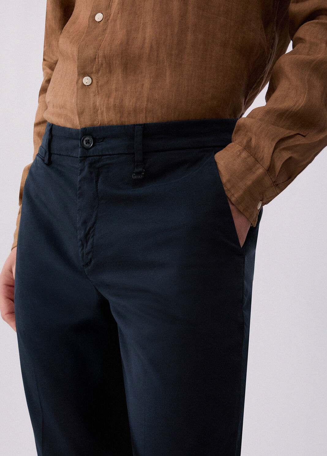 Chinos with turn-ups dark blue Liu Jo - large image number 4