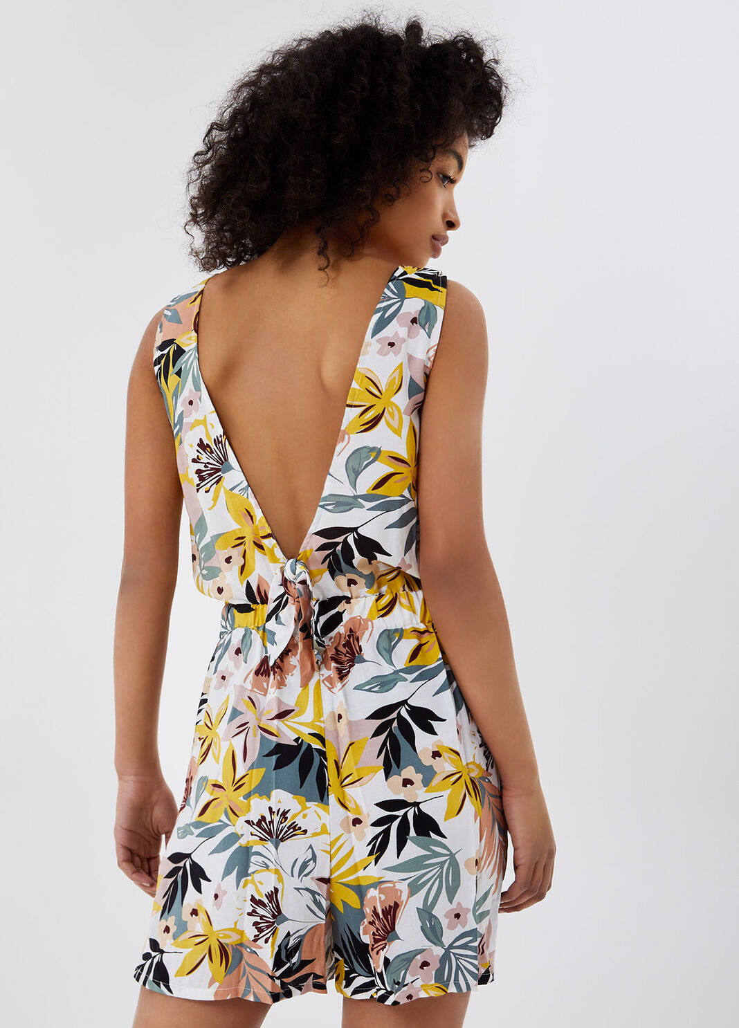 Short jumpsuit with print Tropical green Liu Jo - large image number 1