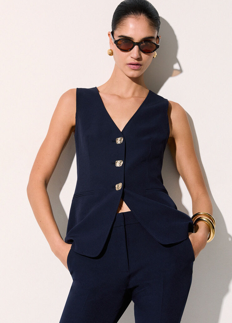 Veste sans manches coupe regular bleu Liu Jo - medium