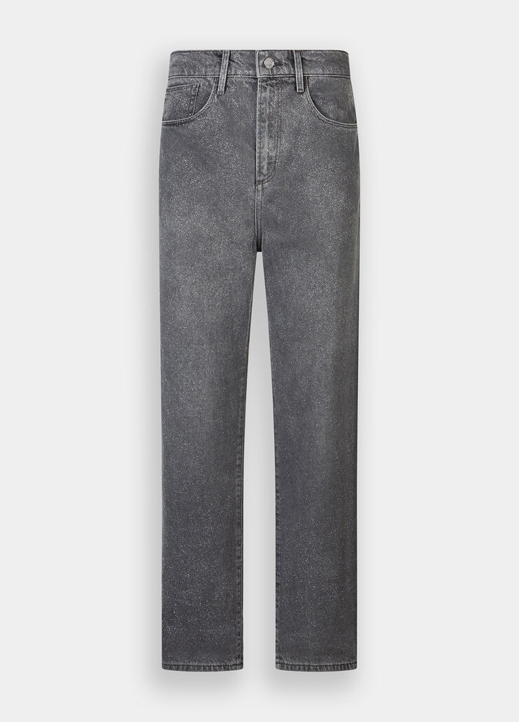 Jeans cropped con risvolto grigio gessato Liu Jo - large image number 4