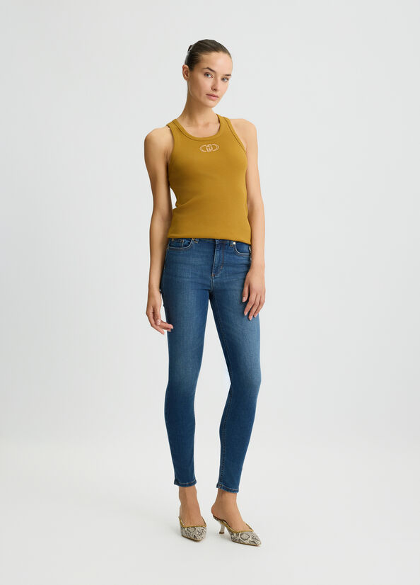 High-waisted skinny jeans blue denim Liu Jo - medium