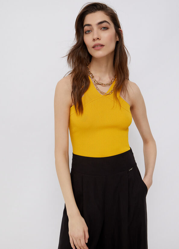 Top de punto amarillo claro Liu Jo - large image number 0