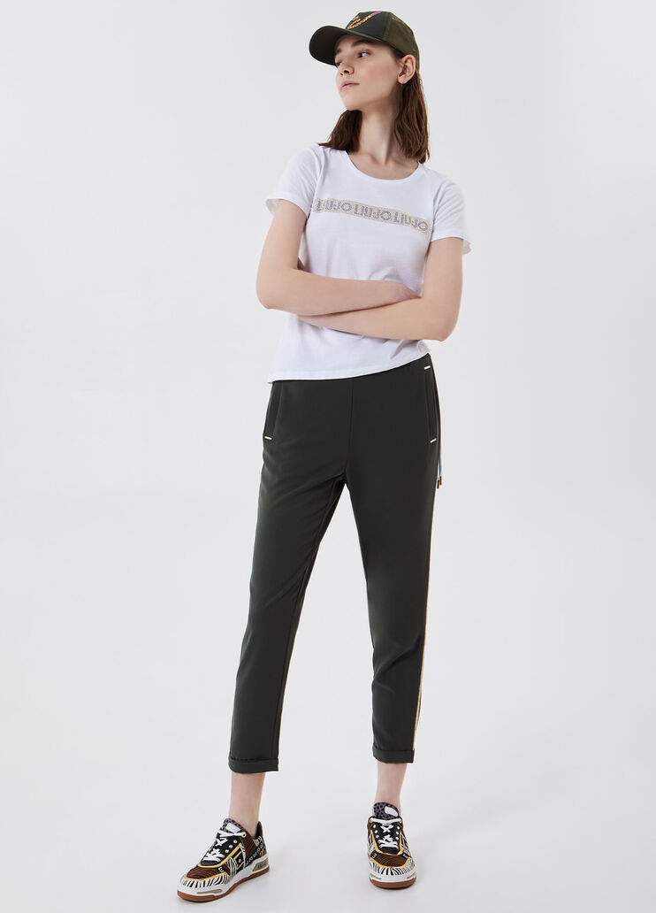 Eco-friendly T-shirt with logo White Liu Jo - large image number 3