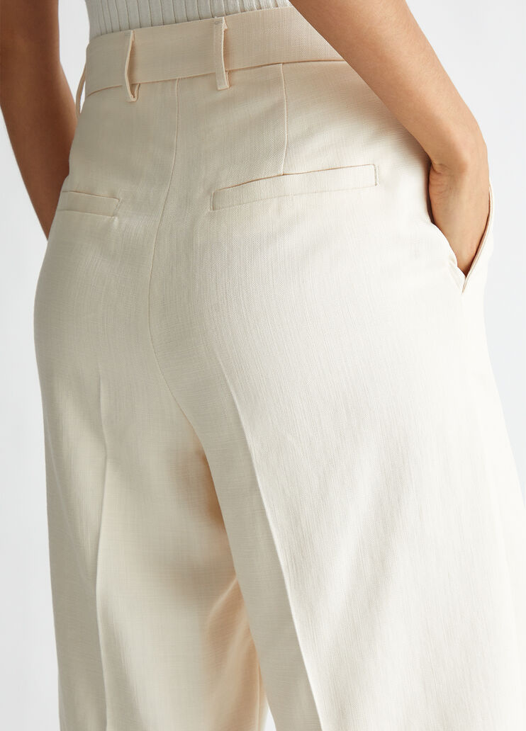 Bermudashorts aus geflammtem Gewebe weiß Liu Jo - large image number 2